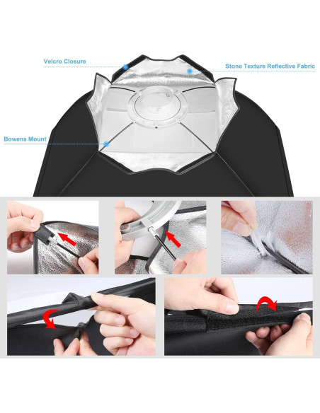 Kit de Iluminación Softbox PULUZ 120W con Trípode y Control Remoto