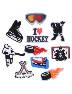 Encantos de Zapatos Clog Deportivos PVC - Hockey, Fútbol, Béisbol