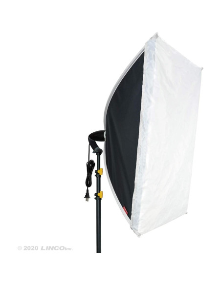 Kit de Iluminación Fotográfica LINCO Softbox 50x70 cm con 2 Bombillas