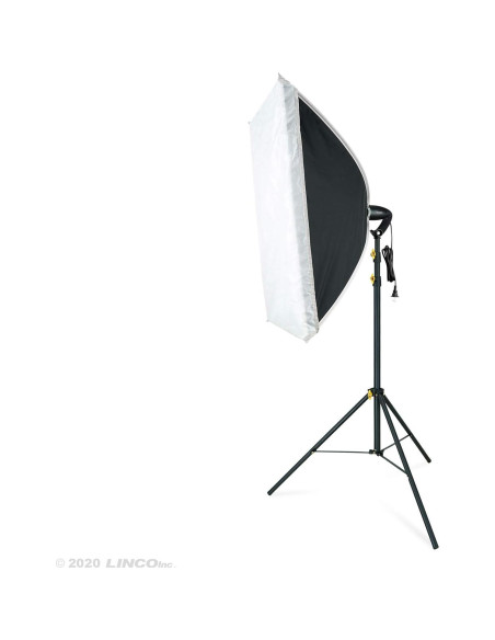 Kit de Iluminación Fotográfica LINCO Softbox 50x70 cm con 2 Bombillas