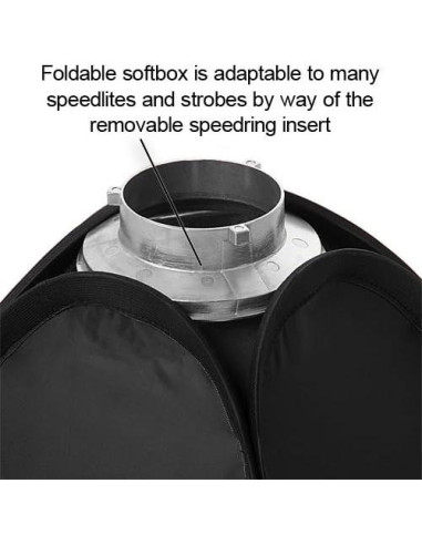 Softbox Plegable Fotodiox Pro 50x50cm con Rejilla para Estudio