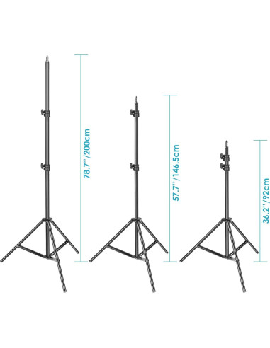Soporte de Luz Ajustable Neewer 3m con Amortiguación de Resorte
