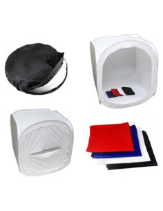 Carpa de Iluminación Fotográfica 2xhome 81 cm con 4 Fondos