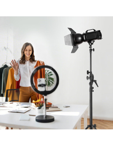 Soporte de Luz de Aluminio VEVOR 3-5 kg Altura 390 cm