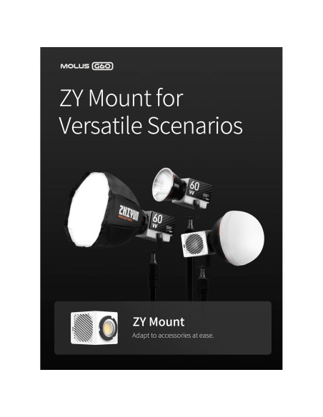 Luz LED Bi-Color Zhiyun MOLUS G60 60W 2700K-6500K