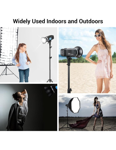 Flash Estroboscópico Godox AD600BM 600Ws con Softbox 80x80cm