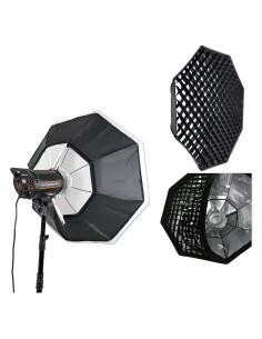 Godox Softbox Octagonal 140cm con Rejilla Panal y Montura Bowens