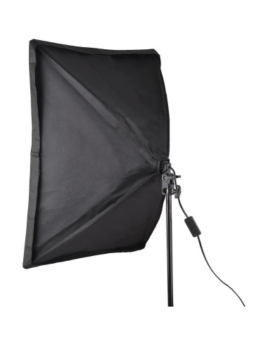 Kit de Iluminación Andoer Softbox 50x70cm con Soporte 2m