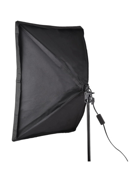Kit de Iluminación Andoer Softbox 50x70cm con Soporte 2m