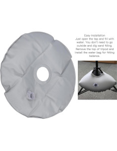 Bolsa de peso de agua PVC Zopsc para trípodes y luces 37 cm 2