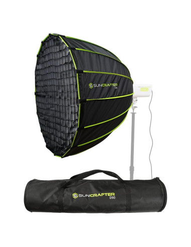 Softbox 90cm SUNCRAFTER con Montaje Bowens y Difusores