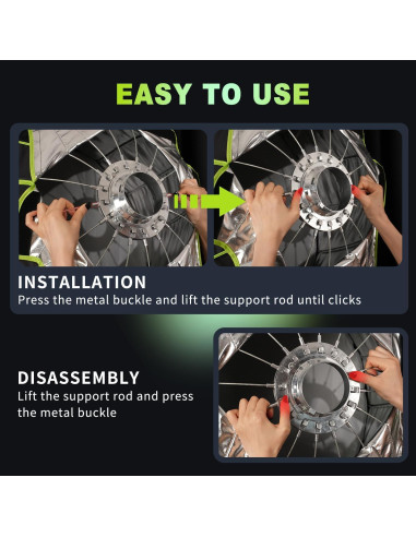 Softbox 90cm SUNCRAFTER con Montaje Bowens y Difusores