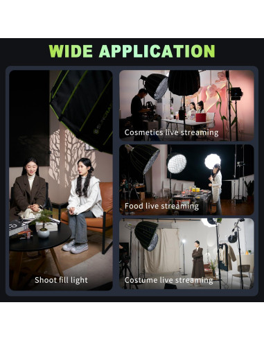 Softbox 90cm SUNCRAFTER con Montaje Bowens y Difusores