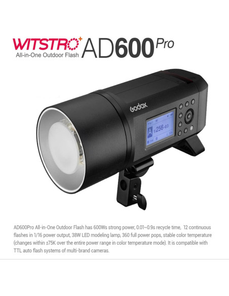 Flash Godox AD600 Pro 600Ws TTL con Softbox 80cm y Reflector