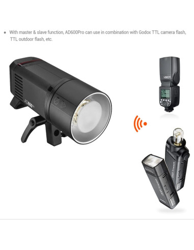 Flash Godox AD600 Pro 600Ws TTL con Softbox 80cm y Reflector