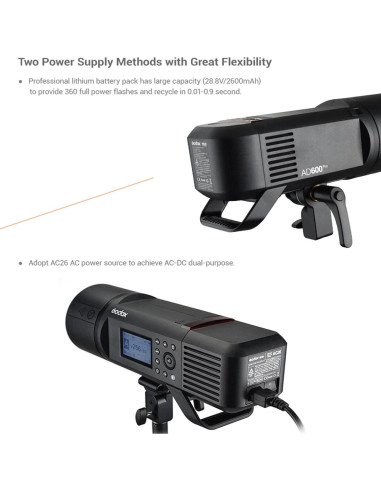 Flash Godox AD600 Pro 600Ws TTL con Softbox 80cm y Reflector