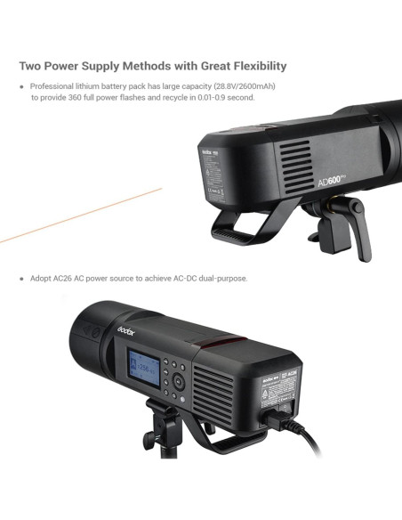 Flash Godox AD600 Pro 600Ws TTL con Softbox 80cm y Reflector