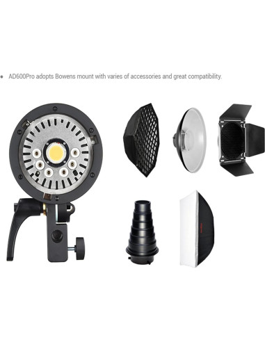 Flash Godox AD600 Pro 600Ws TTL con Softbox 80cm y Reflector