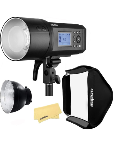 Flash Godox AD600 Pro 600Ws TTL con Softbox 80cm y Reflector