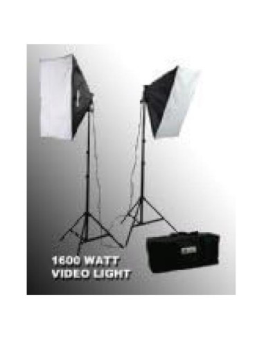 Kit de Luz Softbox ePhoto 1600W VL9004S con Estuche