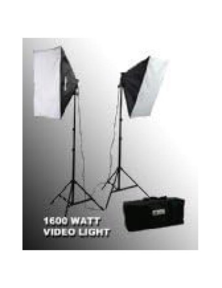 Kit de Luz Softbox ePhoto 1600W VL9004S con Estuche