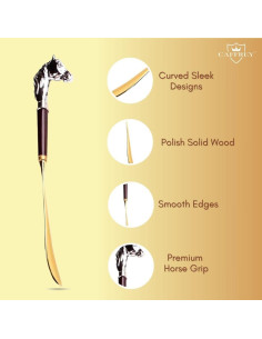 Calzador de Madera Caffrey Royal Touch - Mango Largo 61cm 2