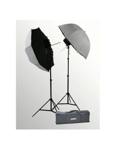 Kit de Luz de Flash ePhoto ULSB35 con Paraguas Softbox 88.9cm