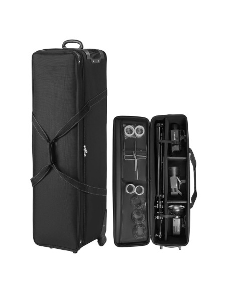 Estuche de Equipo de Estudio VEVOR con Ruedas y Compartimentos