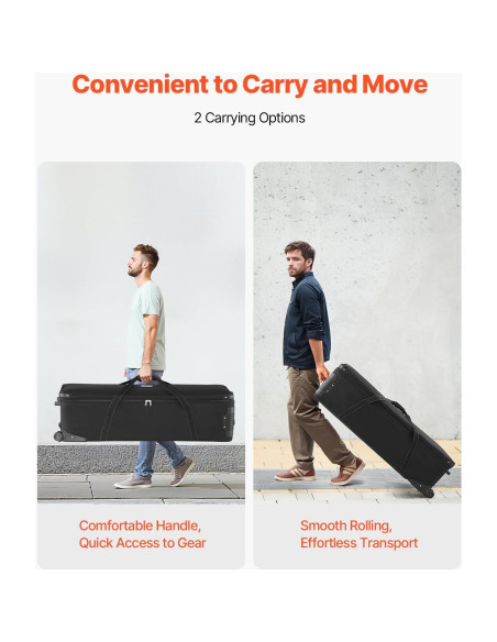 Estuche de Equipo de Estudio VEVOR con Ruedas y Compartimentos