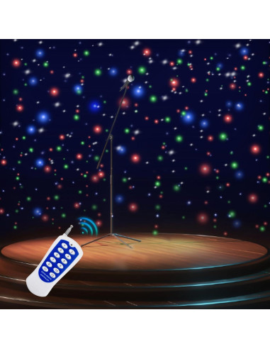 Fondo de Escenario LED LuuChain 3.96x3.96m Cortina Estrellada