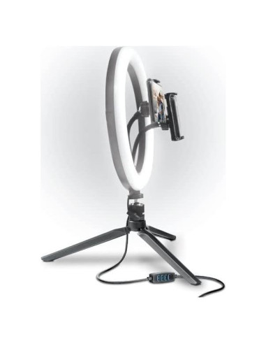 Luz de Anillo LED Bower 25.4 cm Regulable 3 Modos USB