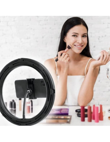 Luz de Anillo LED Bower 25.4 cm Regulable 3 Modos USB