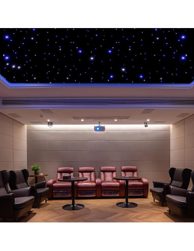 Telón LED 3m x 6m WUPYI Cielo Estrellado Azul y Blanco DMX