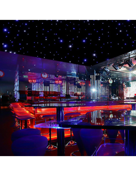 Telón LED 3m x 6m WUPYI Cielo Estrellado Azul y Blanco DMX