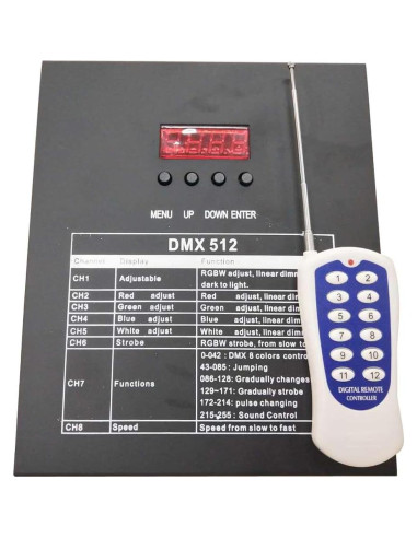 Telón LED 3m x 6m WUPYI Cielo Estrellado Azul y Blanco DMX