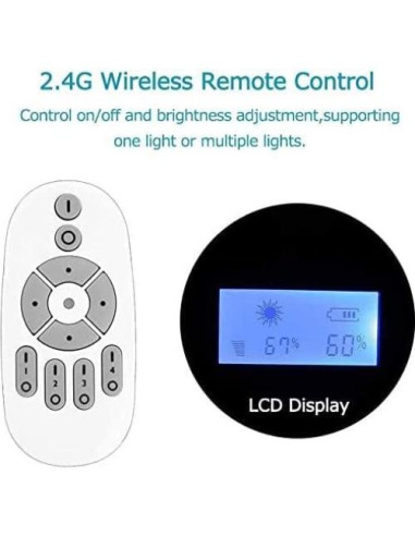 Luz LED Portátil WELLMAKING 80W Regulable 5600K CRI 98