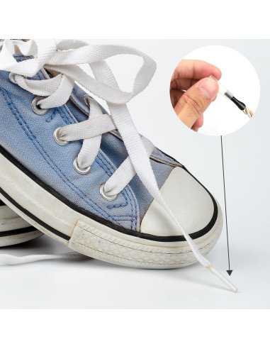 210 Puntas de Cuerdas de Zapatos Mikovivi - 3 Colores, 0.48x2.5cm