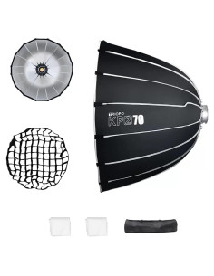 Softbox Parabólico 70cm Triopo Montaje Bowens con Rejilla