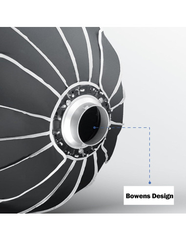 Softbox Parabólico 70cm Triopo Montaje Bowens con Rejilla