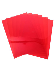 Hojas Difusoras de Luz Rojo iplusmile 6pcs 21.6x27.9cm