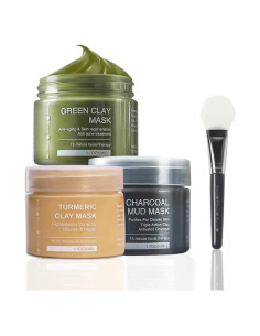 Trío de Mascarillas Faciales de Arcilla Top Fortune - 3 Juegos