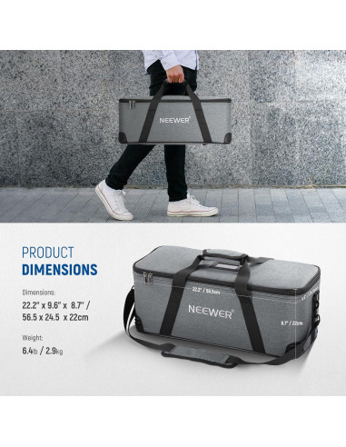 Bolsa de Transporte NEEWER para Luz de Estudio 57.9x29.8cm