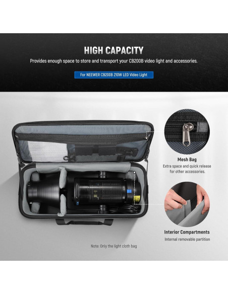 Bolsa de Transporte NEEWER para Luz de Estudio 57.9x29.8cm