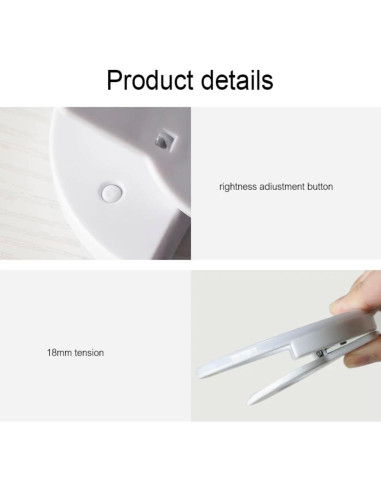 Anillo de Luz LED Clip On para Selfies Technology Co 3 Modos