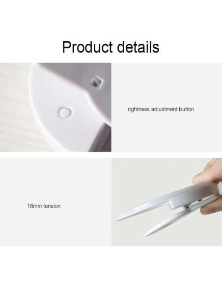 Anillo de Luz LED Clip On para Selfies Technology Co 3 Modos