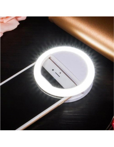 Anillo de Luz LED Clip On para Selfies Technology Co 3 Modos