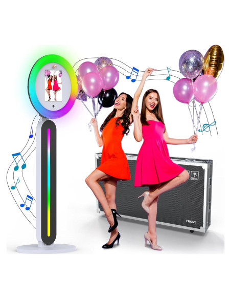 Cabina de Fotos Portátil iHorse Racing con Luz RGB y Control Remoto