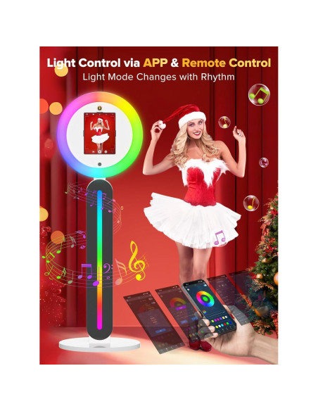 Cabina de Fotos Portátil iHorse Racing con Luz RGB y Control Remoto