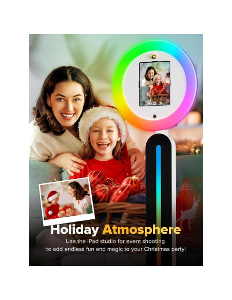 Cabina de Fotos Portátil iHorse Racing con Luz RGB y Control Remoto