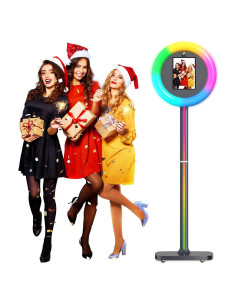 Cabina de Fotos Portátil Aorsipt S2 con Anillo de Luz 55.9cm